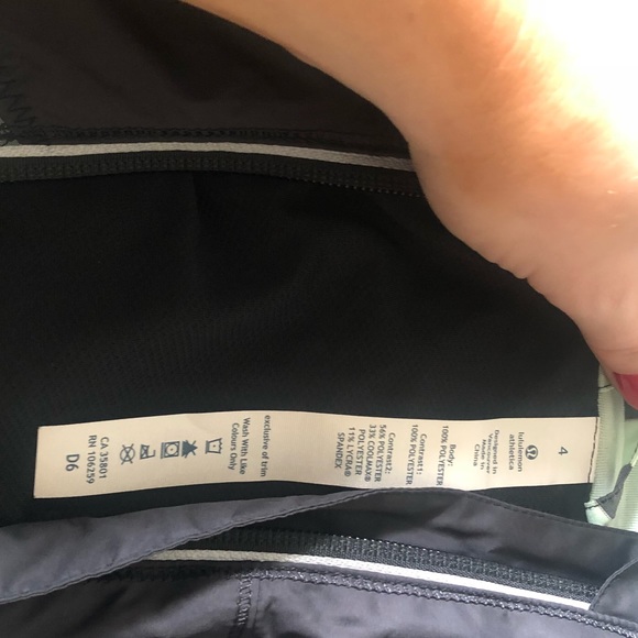 Lululemon Grey/Light Mint Zip-Up hoodie - Picture 5 of 8